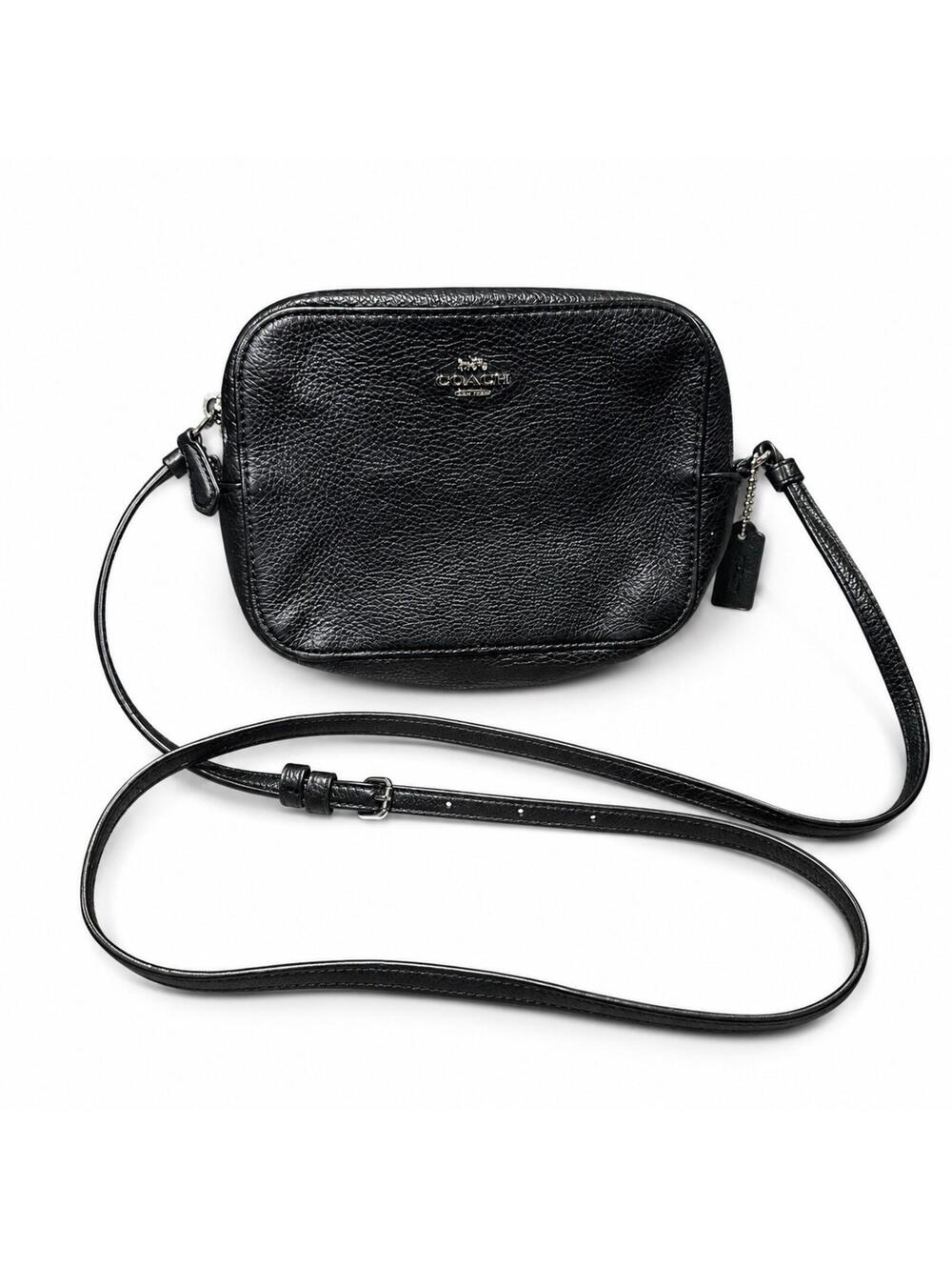 COACH 87734 Shoulder Bag Authentic Women's Crossbody Purse Pebble Leather